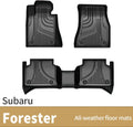 Black TPE All Weather Car Floor Mats Full Set G9152