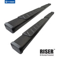 4" Riser Running Boards Side Step Rails Nerf Bars P5924