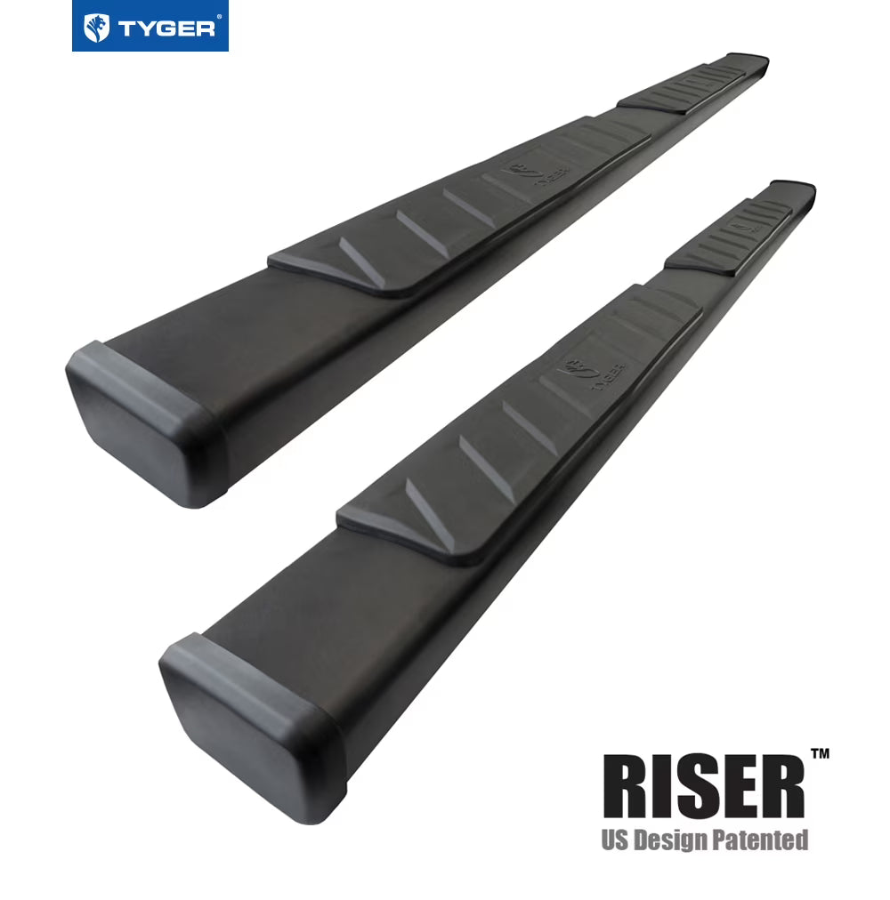 4" Riser Running Boards Side Step Rails Nerf Bars P5924
