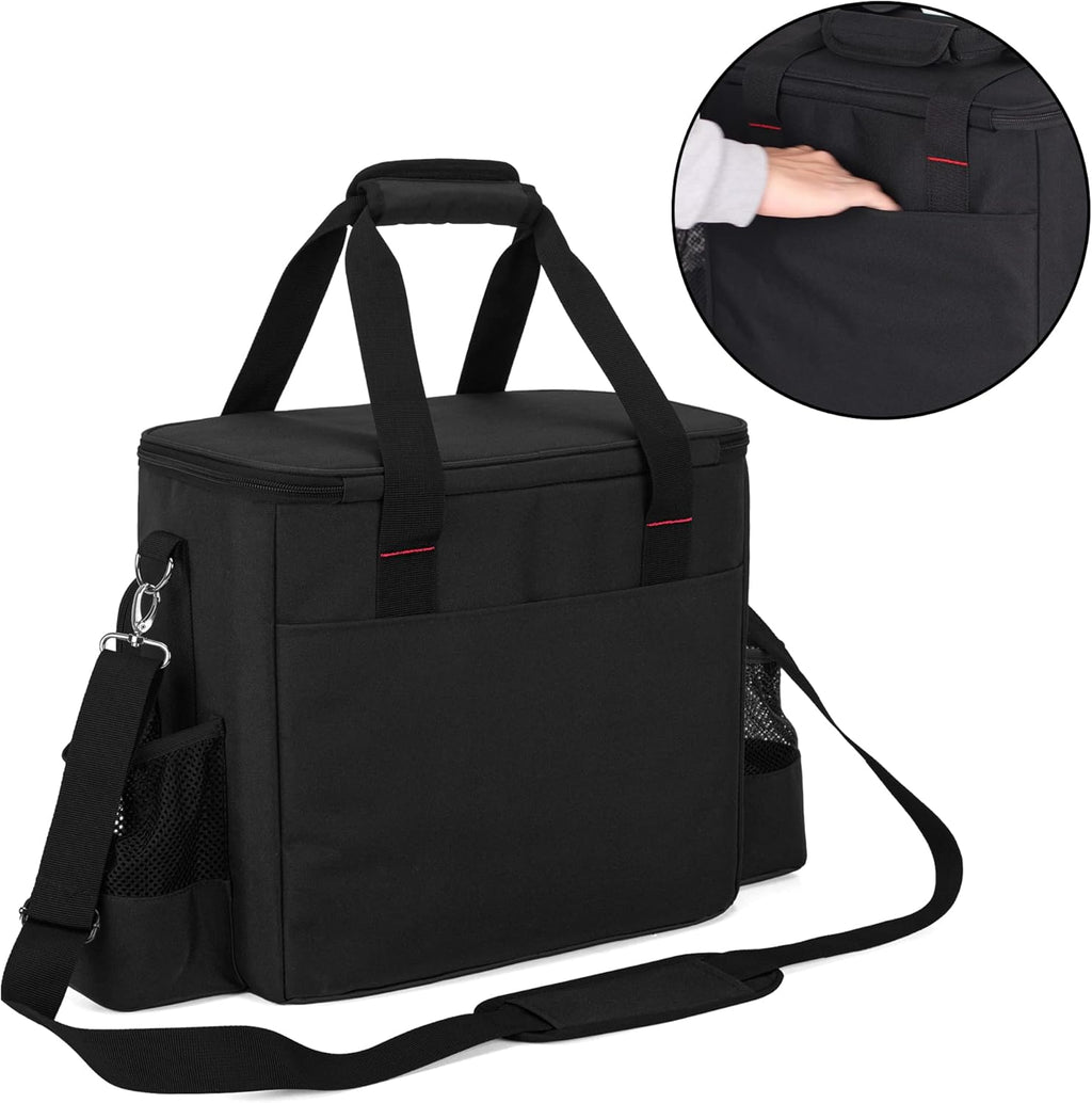 Portable Heater Carry Bag with Pockets and Handles Black K984015