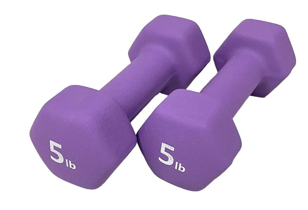 Neoprene 5 Lbs. Hex Dumbbells Set of 2 A305530