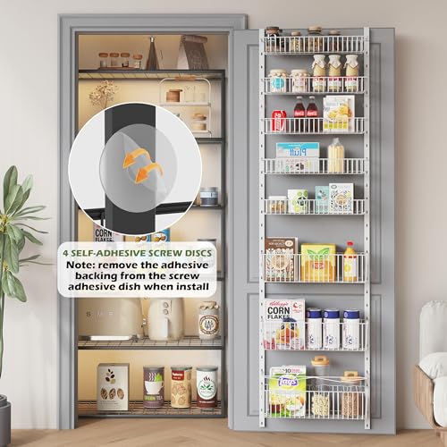 8-Tier Over the Door Metal Pantry Organizer P2580