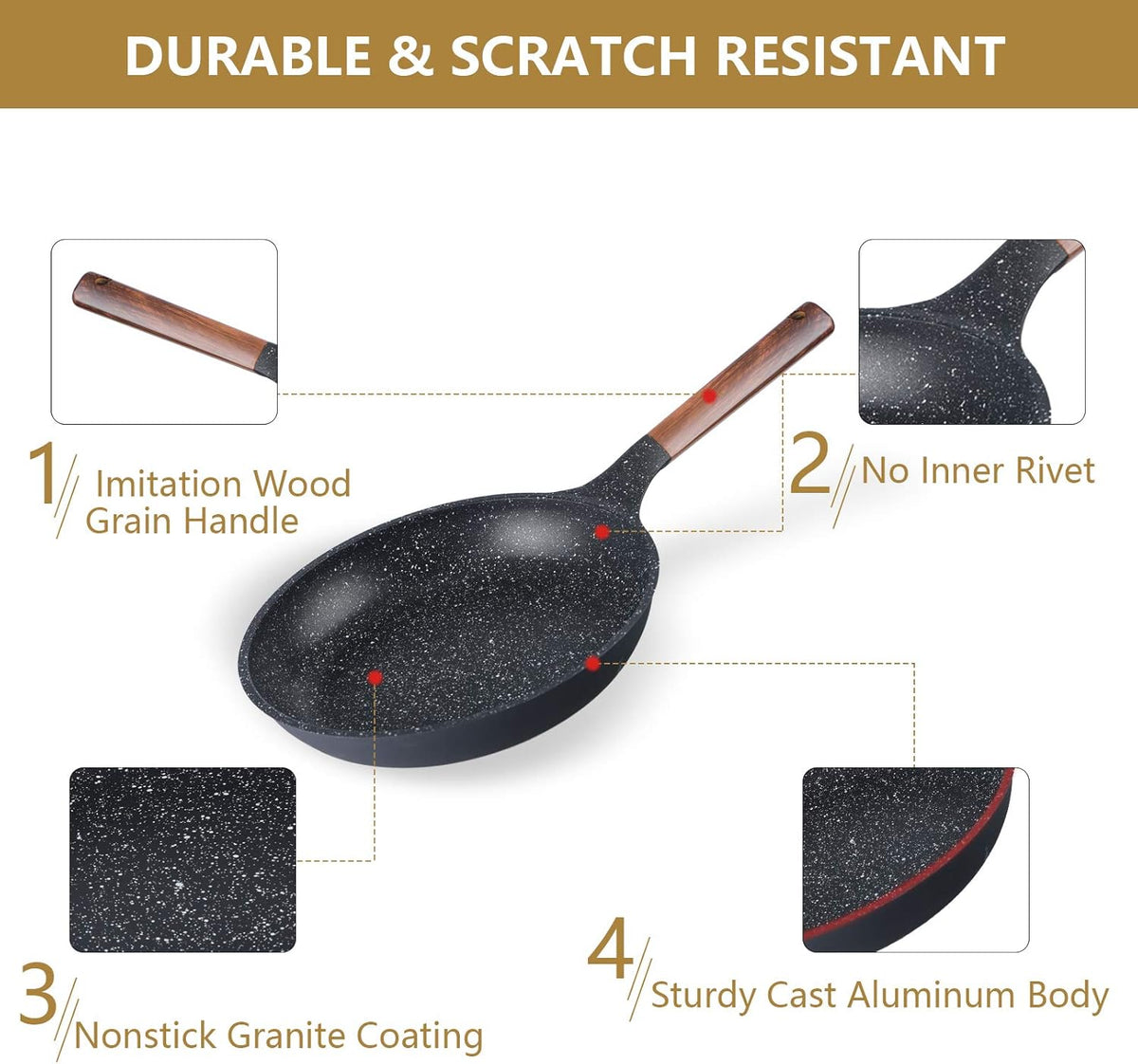 12 Piece Nonstick Die-cast Aluminum Cookware Set I777