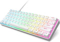 60% Wireless Mechanical Keyboard Hot Swappable Gateron Red Switch White G71321