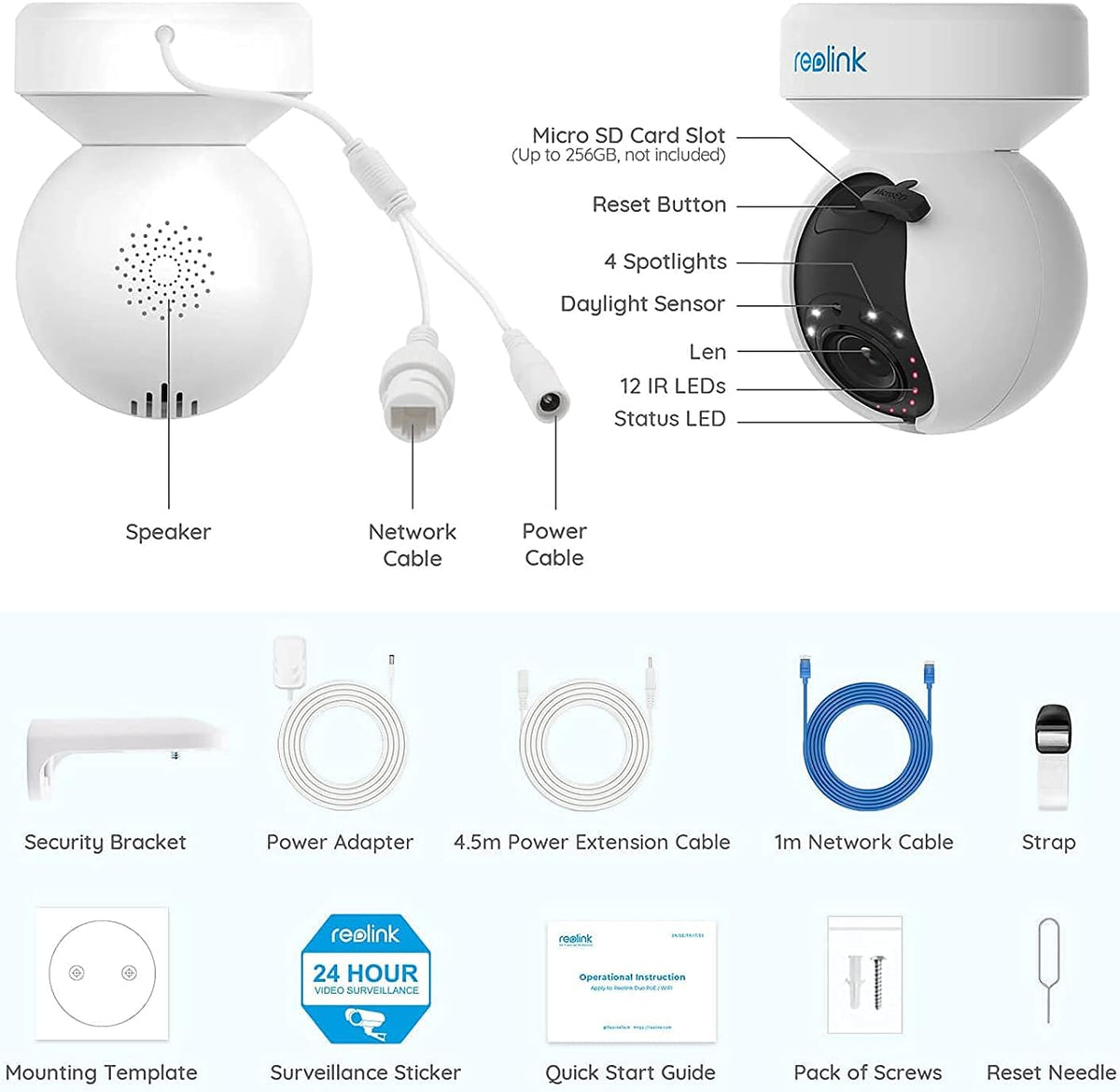 5MP HD PTZ WiFi Security Camera P317