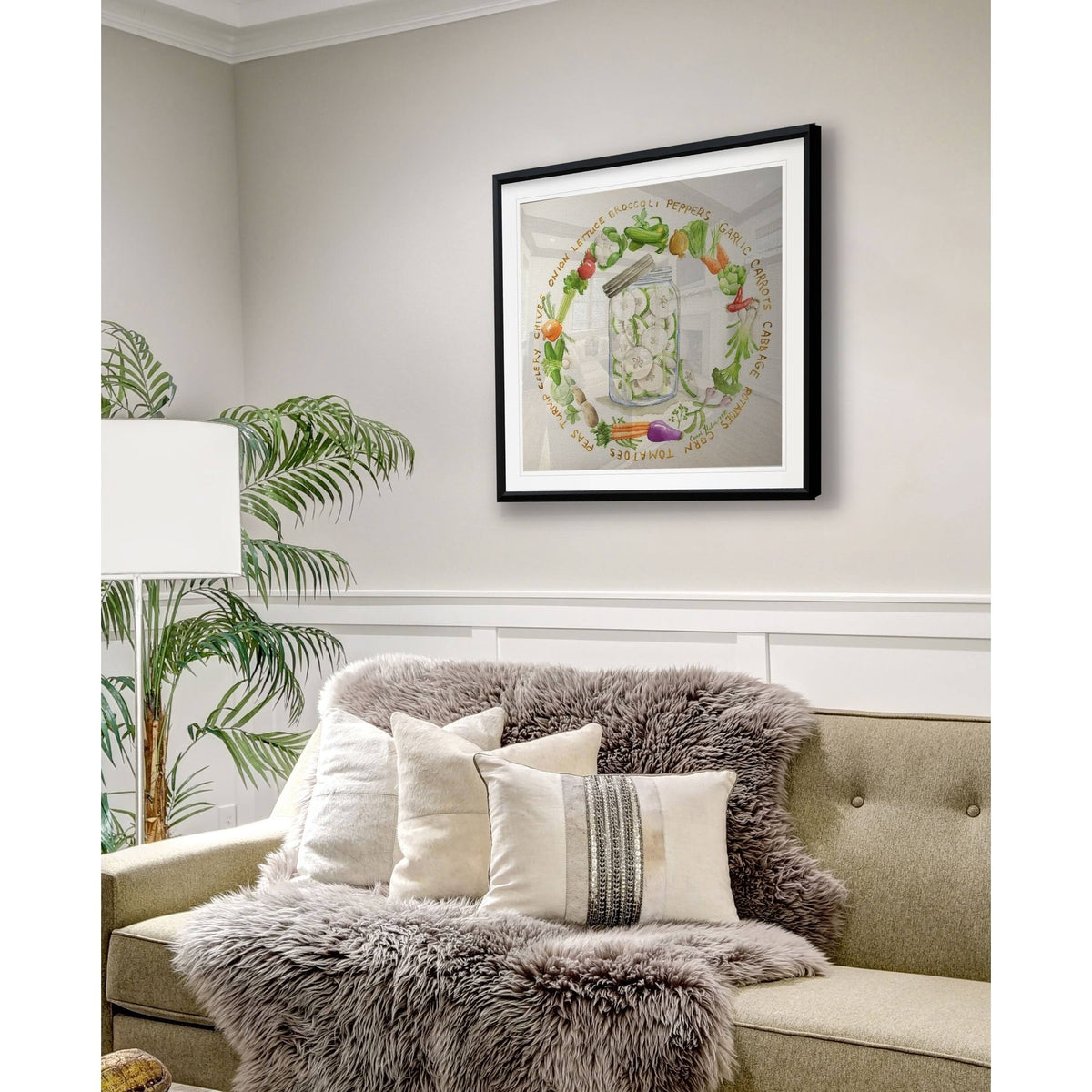 Framed Giclee Print 22X22 G4283