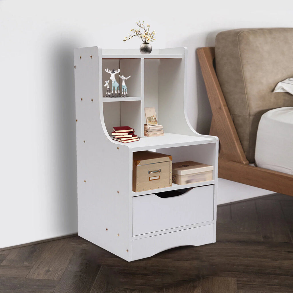 Wooden Nightstand with Drawer I975