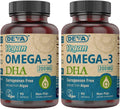 Vegan Omega-3 DHA 200 MG Softgels 90 Count Pack of 2 E4254