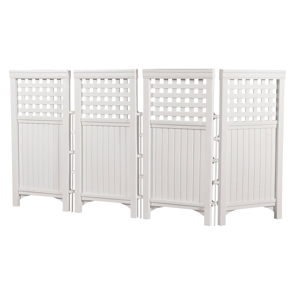 White 4-Piece Outdoor Screen Enclosure Set G485