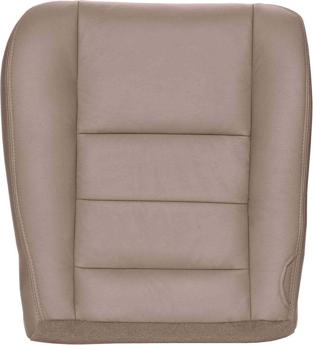 Driver Bottom Replacement Leather Seat Cover - Medium Pebble Tan Z31415