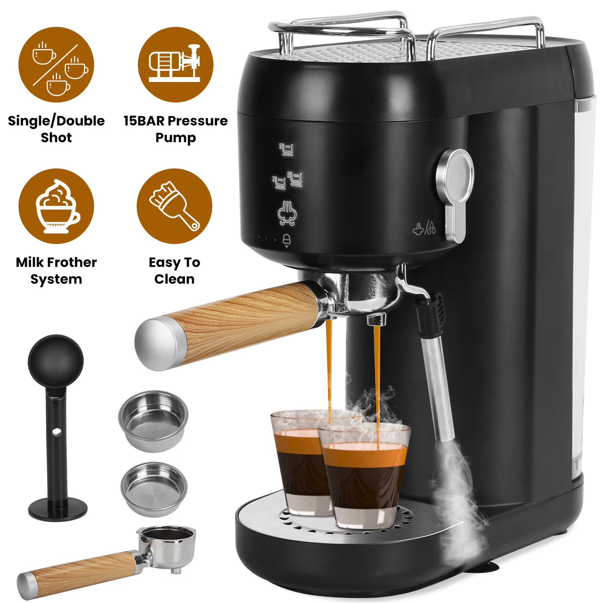 Espresso Machine with Milk Frother System P68538