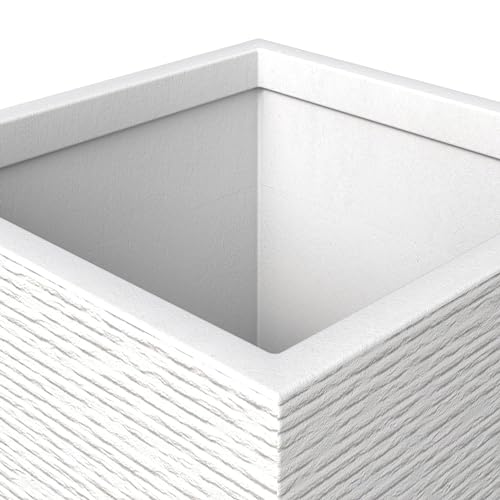 Black 31 Inch Tall Square Planter L682965