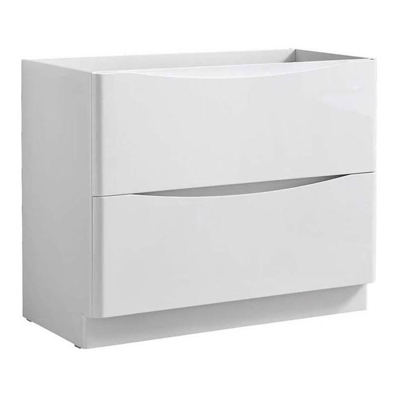 Glossy White Free Standing Bathroom Cabinet J7908