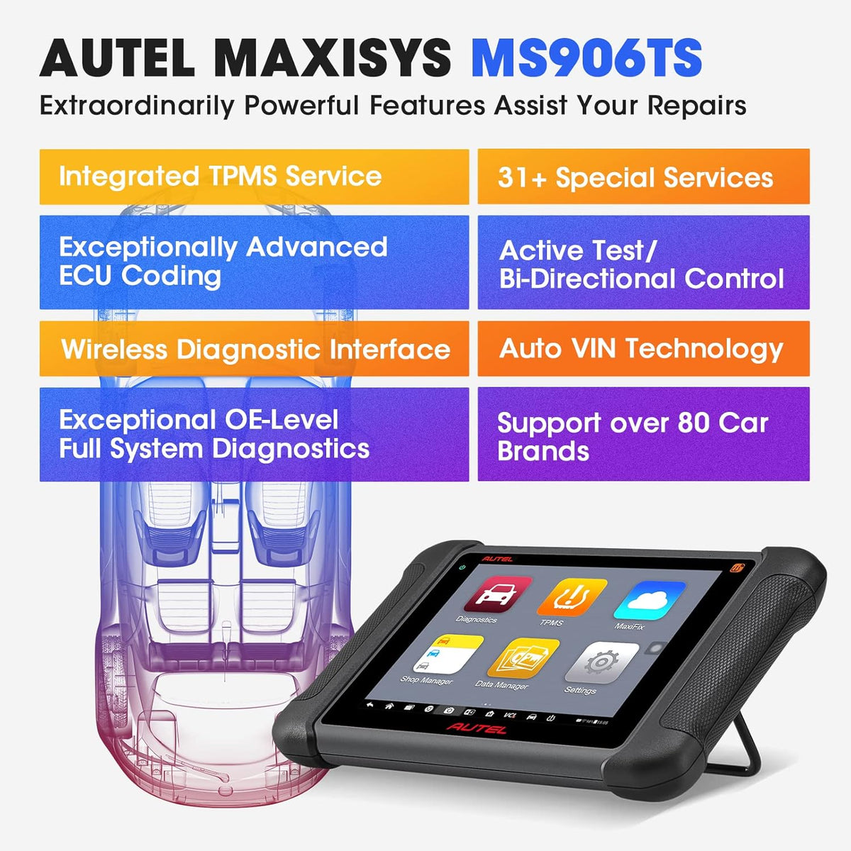 Bi-Directional TPMS Scan Tool with Full TPMS Diagnostics G8029