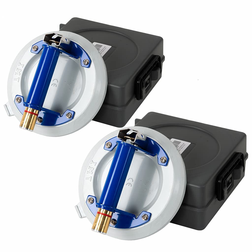 2 Pack 8 Glass Suction Cup with Metal Handle and Pump S333326