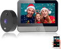 Digital Peephole Door Viewer WiFi Doorbell Camera 1080P Video Intercom 4.3 inch Monitor M384