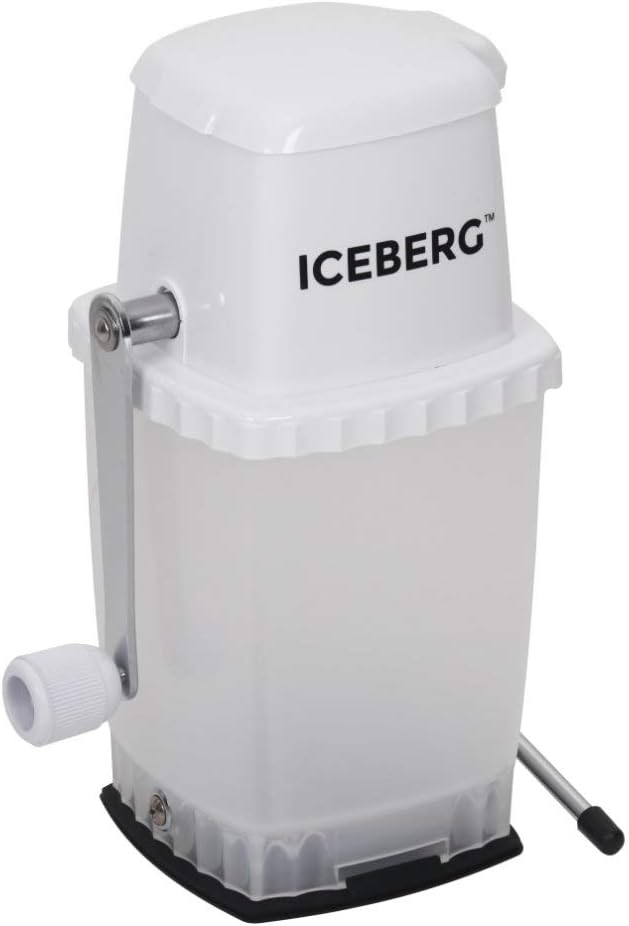 Ice Crusher with Stainless Steel Blades and Suction Base, Manual Hand Crank C128345