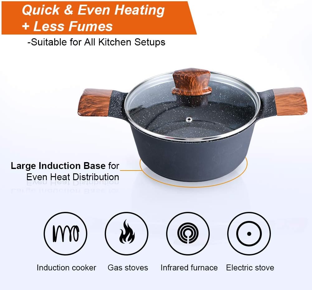 12 Piece Nonstick Die-cast Aluminum Cookware Set I777