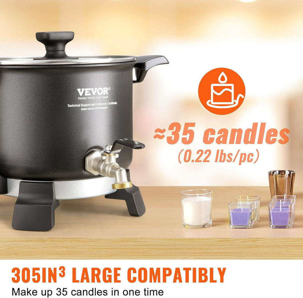 5 Liter Electric Wax Melting Pot with Temperature Control D951484