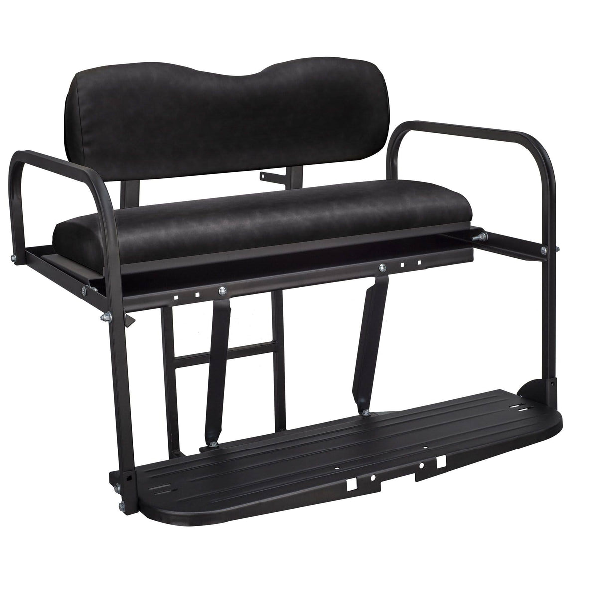 Aluminum Black Golf Cart Rear Flip Seat Kit K251
