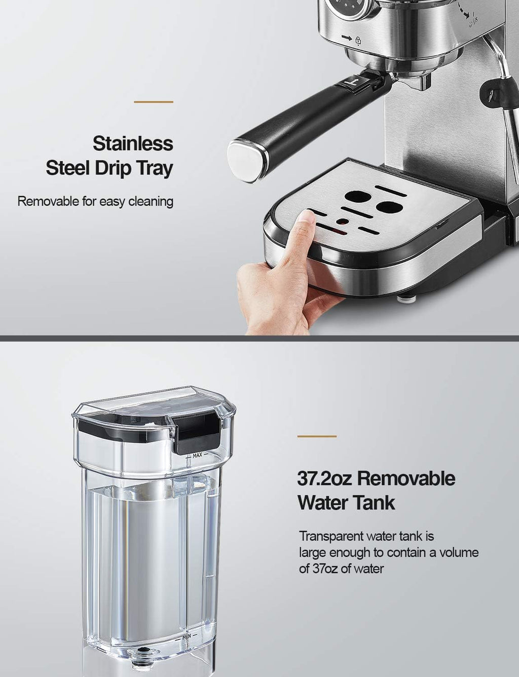 15 Bar Espresso Machine with Milk Frother D153041
