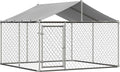 7.5' x 7.5' Large Outdoor Dog Kennel with WaterProof UV-Resistant Cover M465833