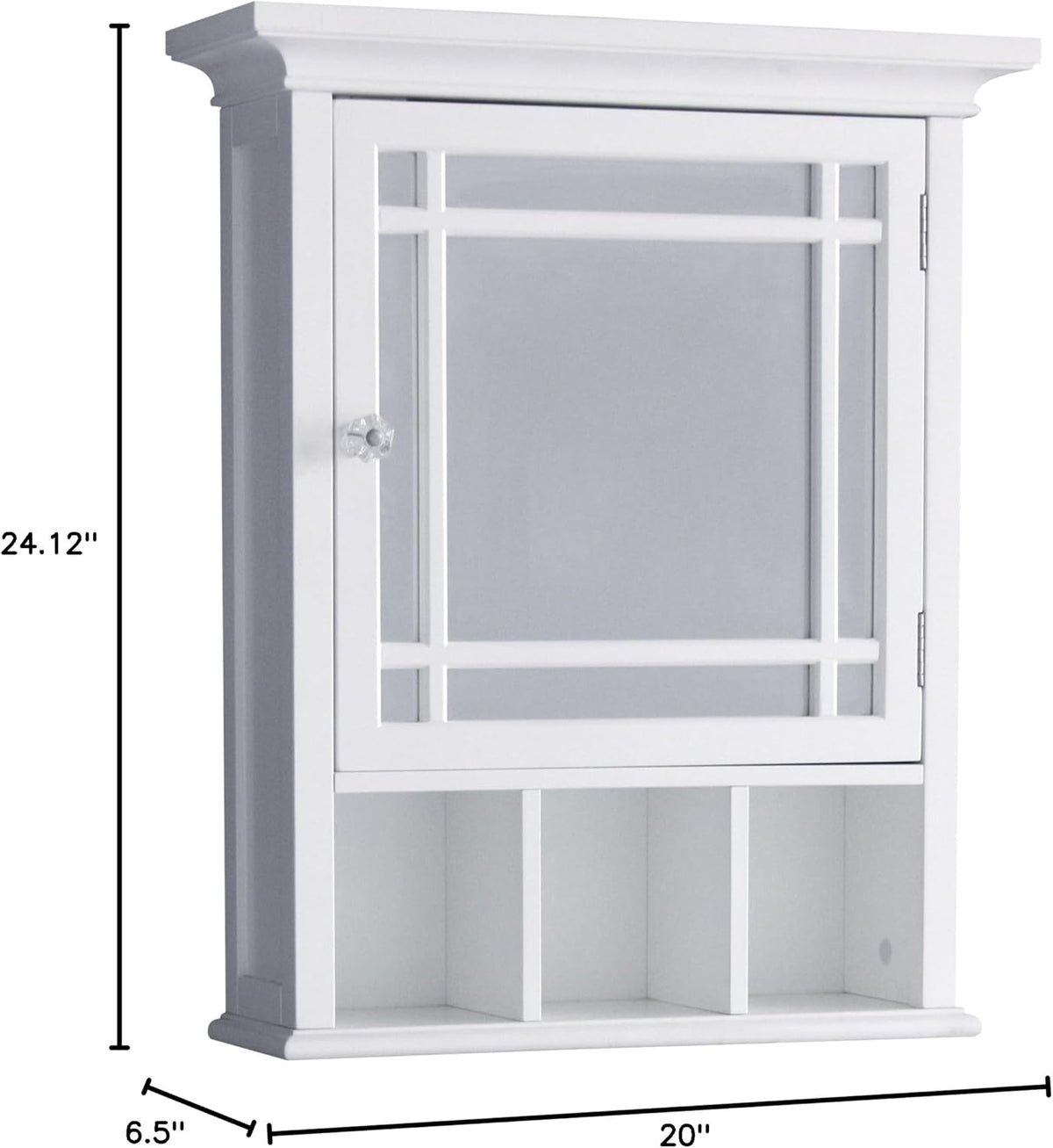 White Bathroom Cabinet U462