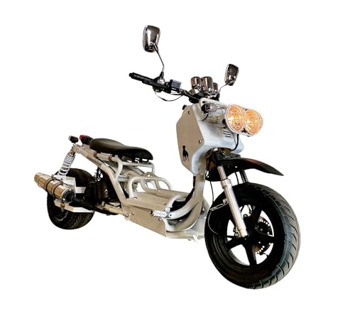 50cc Stretched Scooter Automatic Transmission Wide 205/30-12 Rear Tire Street Legal Moped W17448
