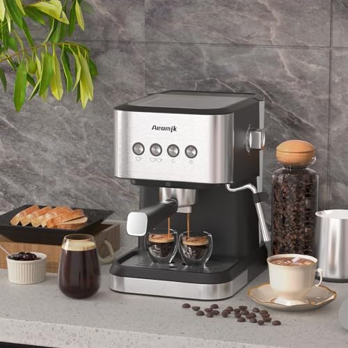 20 Bar Espresso Machine with Milk Frother Steam Wand, 50oz Water Tank X4806