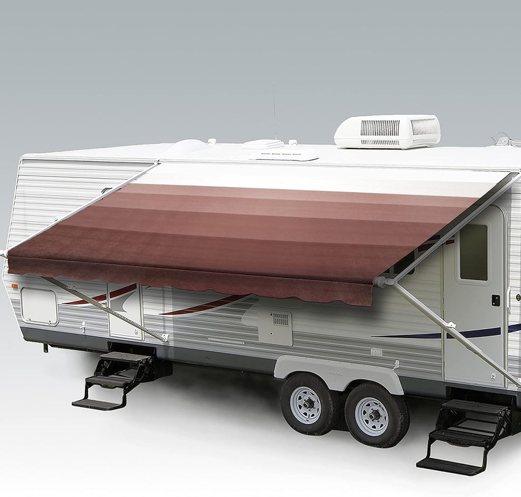 Heavy Duty Weatherproof Vinyl RV Awning Fabric Replacement V757449