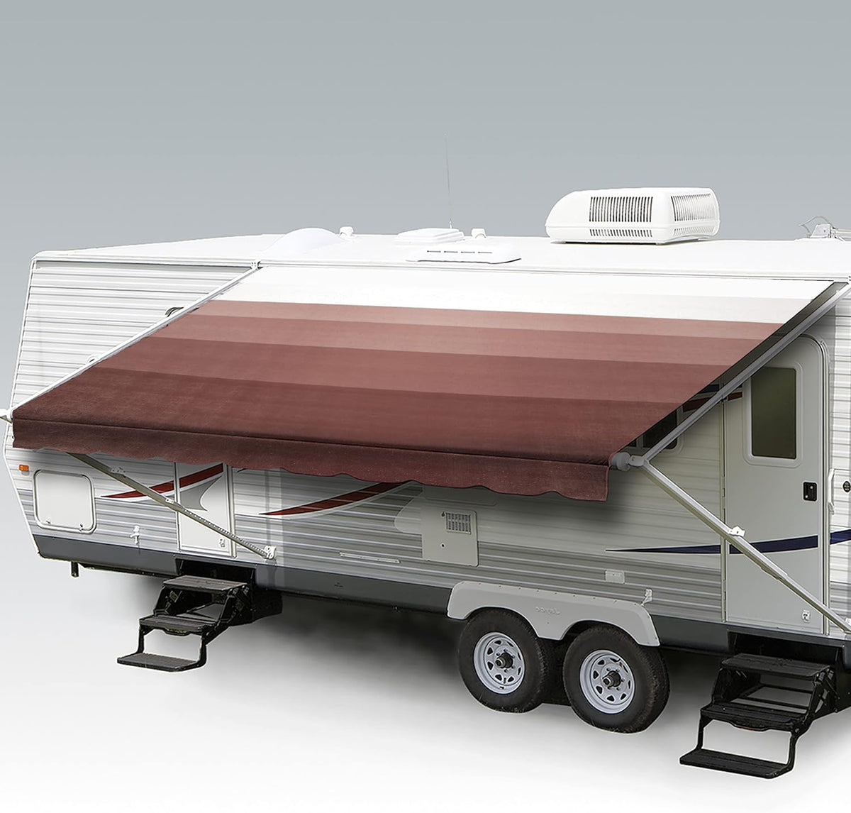 Heavy Duty Weatherproof Vinyl RV Awning Fabric Replacement V757449