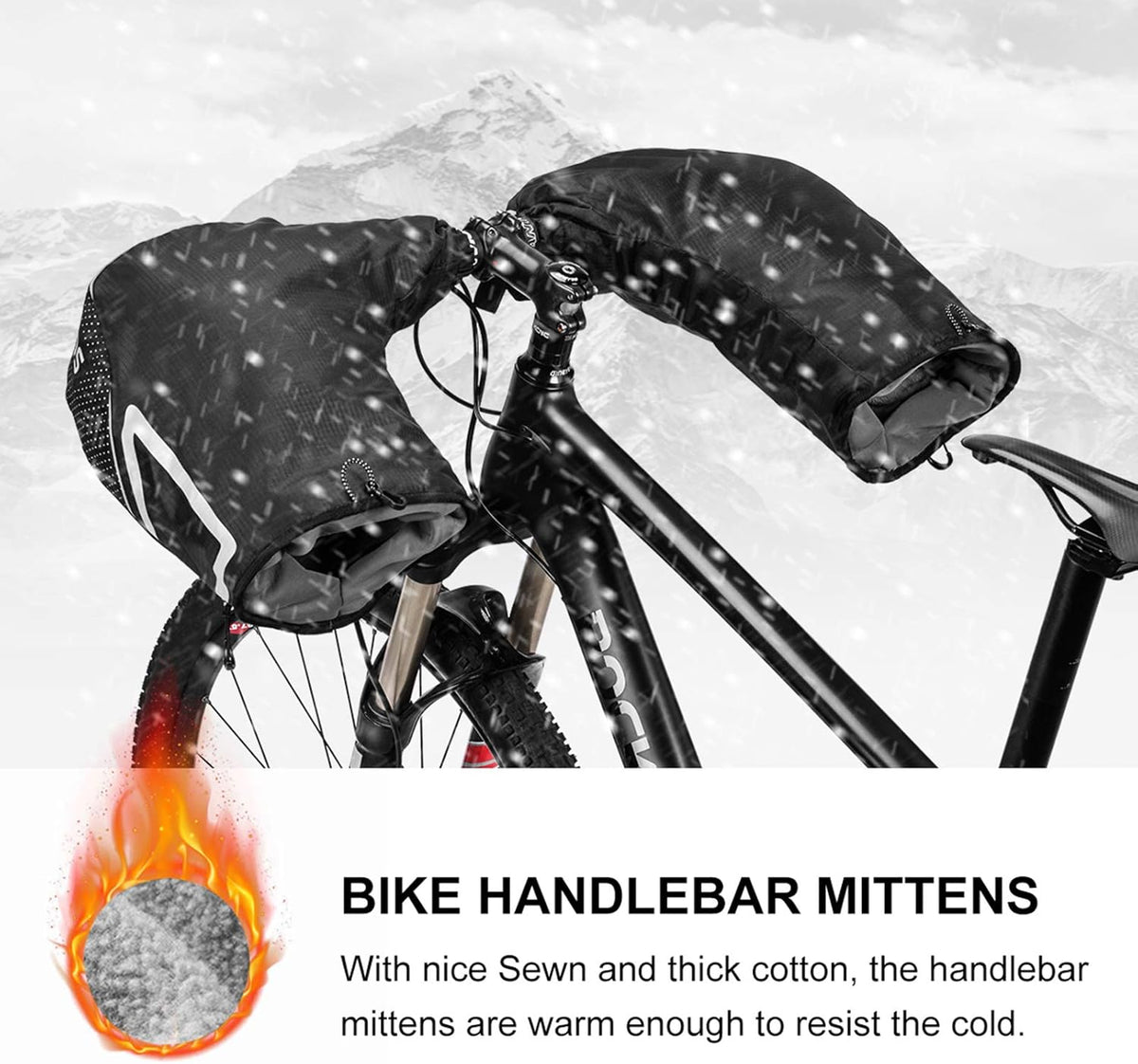 Winter Cycling Handlebar Mittens V17057