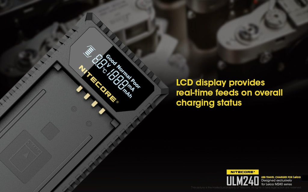 USB Charger for Leica BP-SCL2 Batteries V9004