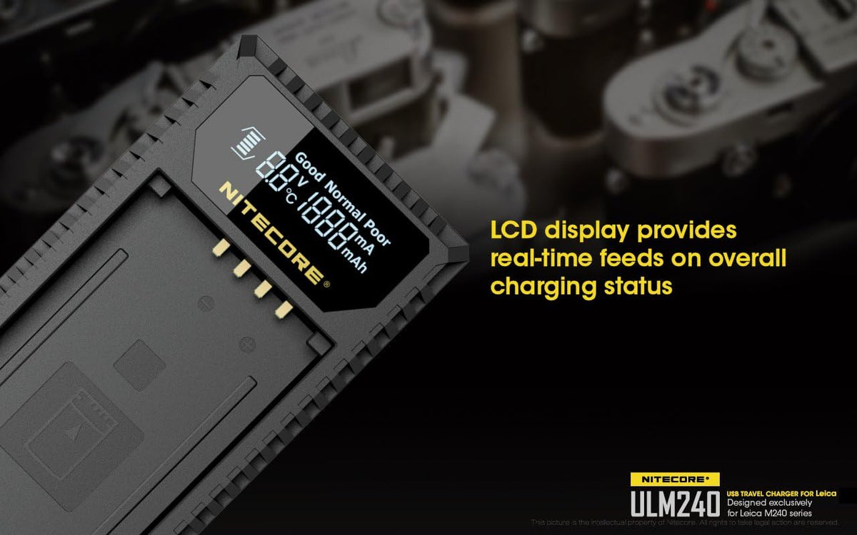USB Charger for Leica BP-SCL2 Batteries V9004