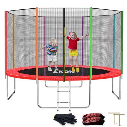 8FT 10FT 12FT 14FT 15FT Trampoline with Enclosure Net Q17623