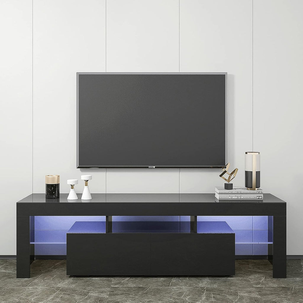 Modern Farmhouse Sliding Barn Door TV Stand up to 60 Inches T5722