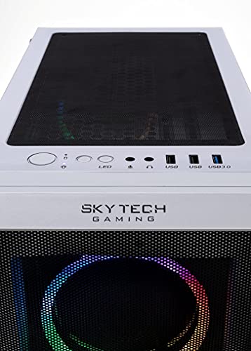 White AMD Ryzen 7 3700X RTX 3070 8G 1TB SSD 16GB DDR4 Gaming Desktop U258071