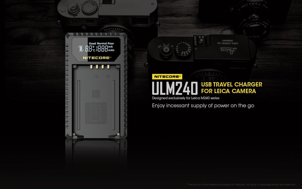 USB Charger for Leica BP-SCL2 Batteries V9004