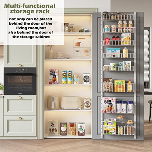 8-Tier Over the Door Metal Pantry Organizer P2580