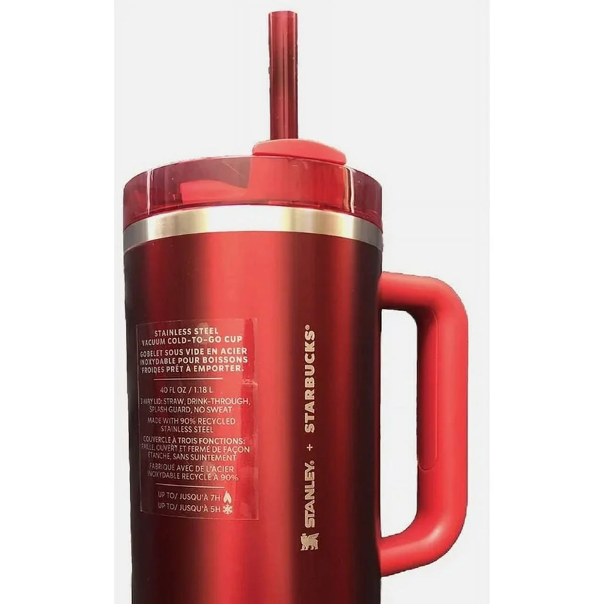 Red 40 oz Tumbler Mug E298
