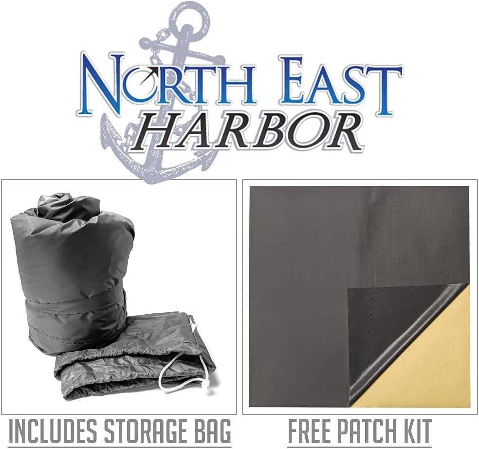 Waterproof RV Travel Trailer Cover Fits 14'-16' with Zippered Panels E392