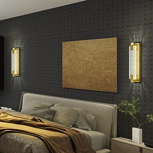 Gold LED Wall Sconce 2 Pack O4741