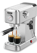 Compact Stainless Steel Espresso Machine with 50oz Water Tank C863