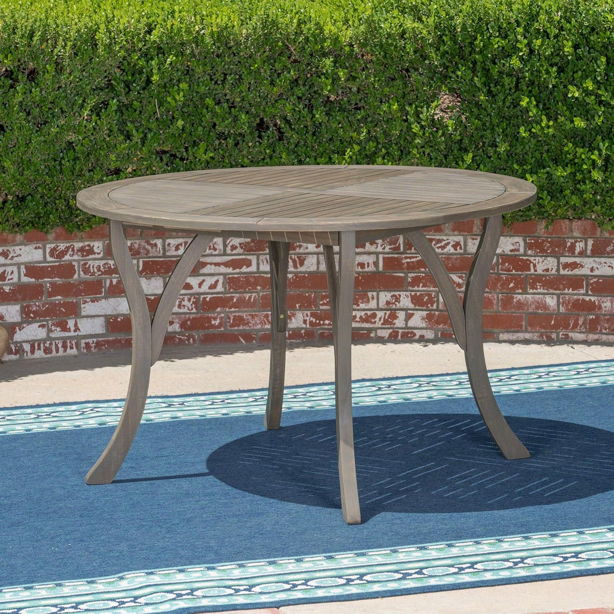 47 Round Acacia Wood Dining Table K199696