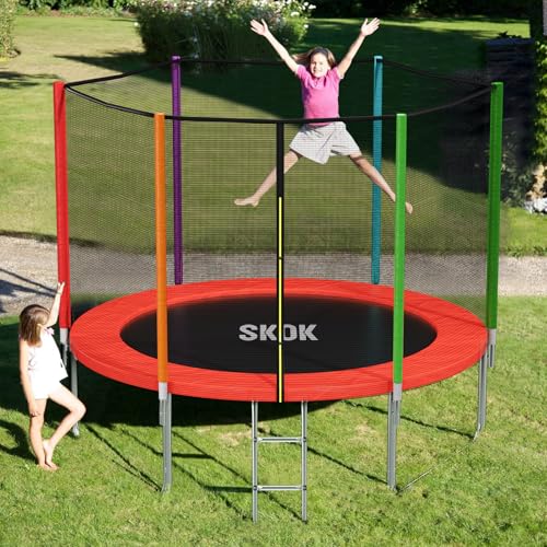 8FT 10FT 12FT 14FT 15FT Trampoline with Enclosure Net Q17623