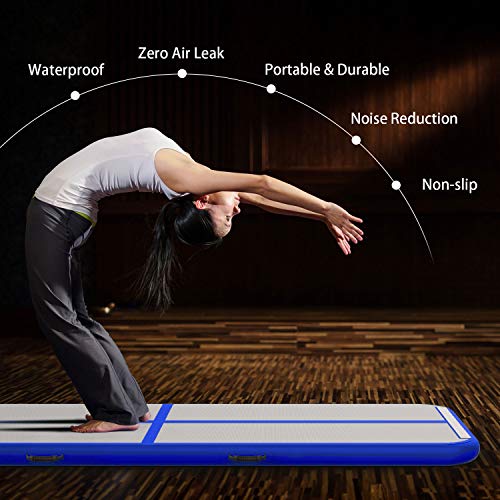 10ft/13ft/16ft/20ft Inflatable Gymnastics Tumbling Track Mat with Electric Air Pump D6830