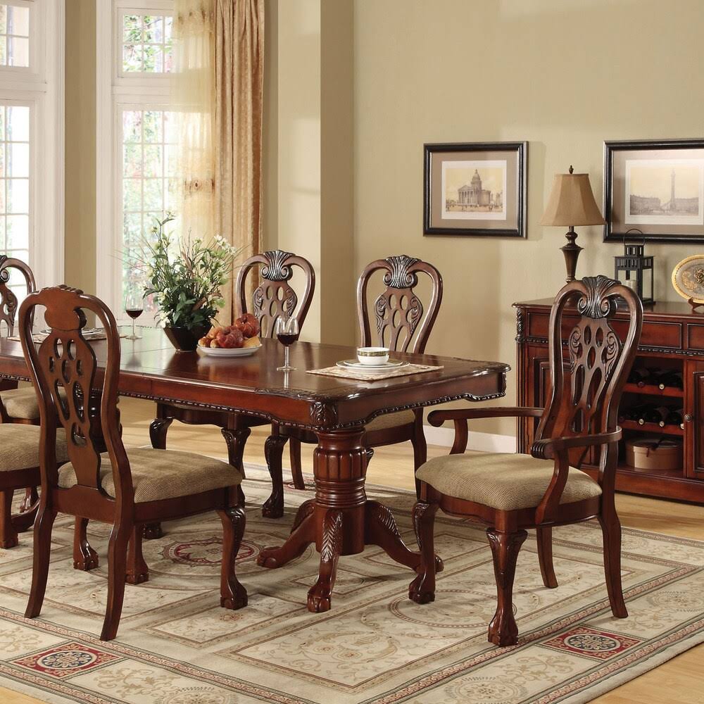 Cherry Arm Chair Set of 2 H29351