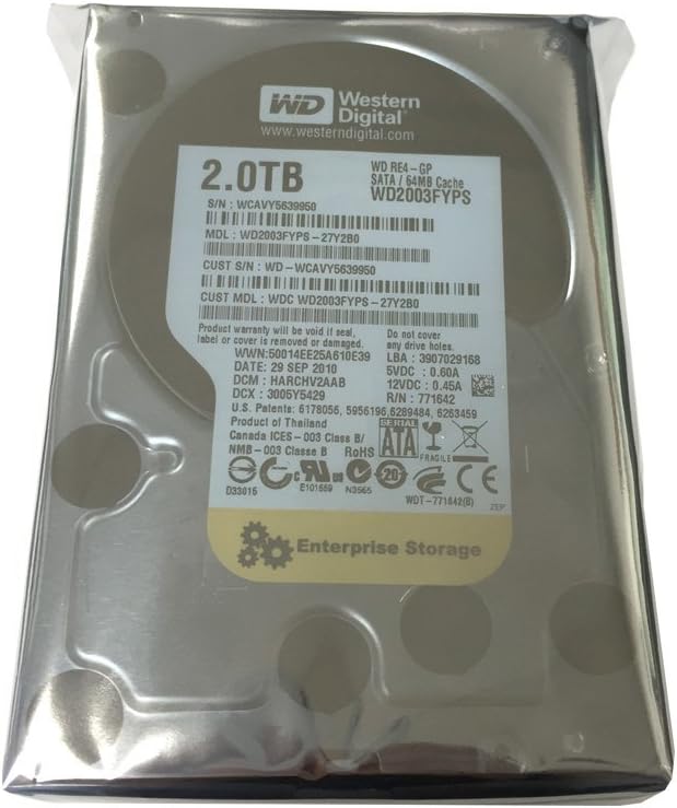 2TB SATA 3.5 Enterprise Hard Drive F104