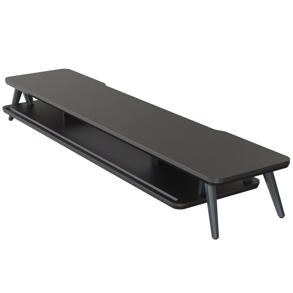 42.5 Inch Dual Monitor Stand Riser Desk Shelf with Storage Organizer Q176735