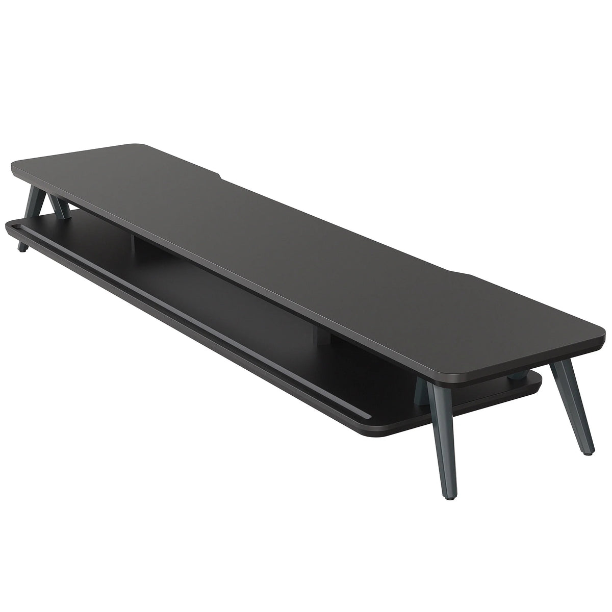 42.5 Inch Dual Monitor Stand Riser Desk Shelf with Storage Organizer Q176735
